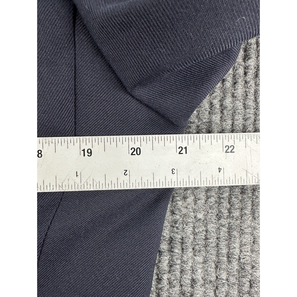 Vintage Yves Saint Laurent Wool Blazer 42r Navy B… - image 2